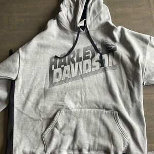 Grey and black Harley Davidson sweatshirt